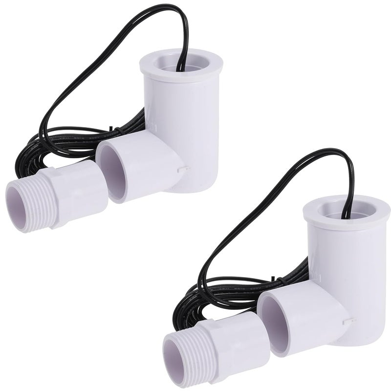 Seweder SS2 Float Switch L-Shape with 3/4 Inch Adaptor and 6Ft Wire Water Float Switch for HVAC Drain Pan Condensate Outlet(2pcs) - Image 1